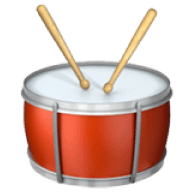 Emoji of a drum