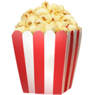 Emoji of a popcorn bucket